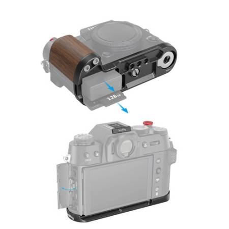 SmallRig 4784 - Drewniany uchwyt w kształcie litery L do Fujifilm X-T50 Czarny_2